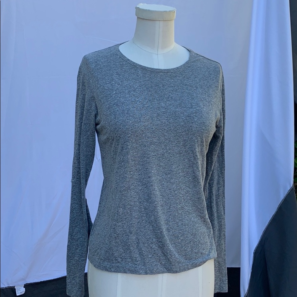 MONROW Elbow Cut Out Long Sleeve Top
